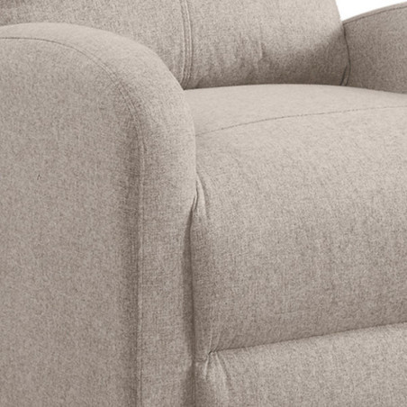 Fauteuil Relax Push-Back Tissu Gris Taupe - CAMBERROR