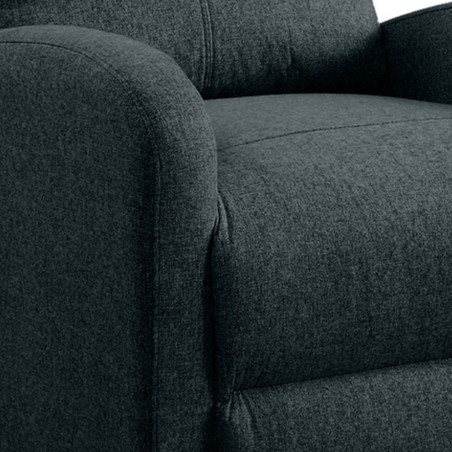 Fauteuil relax push-back tissu gris foncé - CAMBERROR