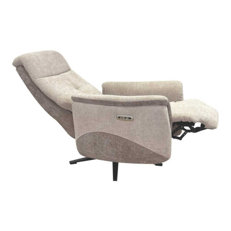 Fauteuil relax électrique pivotant tissu maillé beige - AUSTRALOR