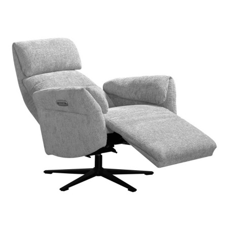 Fauteuil relax électrique pivotant gris - LAM