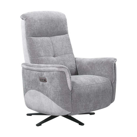 Fauteuil relax électrique pivotant tissu maillé gris - AUSTRALOR