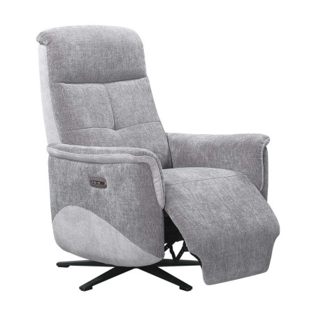 Fauteuil relax électrique pivotant tissu maillé gris - AUSTRALOR