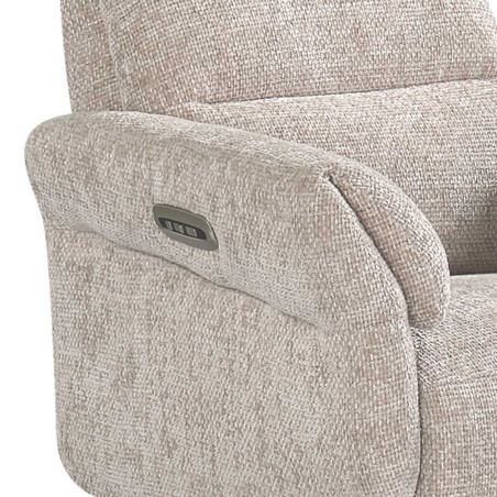 Fauteuil relax électrique pivotant beige - LAM