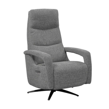 Fauteuil relax électrique pivotant tri-moteur gris graphite - PAUWELOR