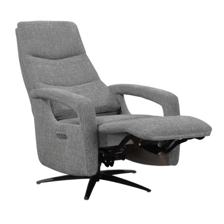Fauteuil relax électrique pivotant tri-moteur gris graphite - PAUWELOR