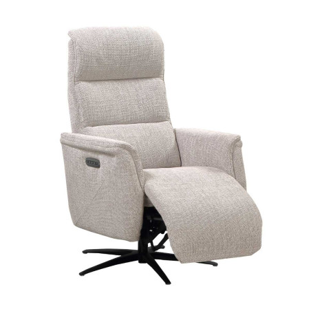 Fauteuil relax électrique pivotant tri-moteur réglable en hauteur - JOHNYOR