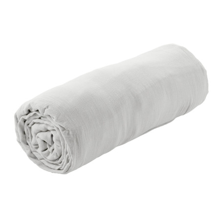 Drap Housse 140x190cm Gaze de Coton Nuage - OUREO