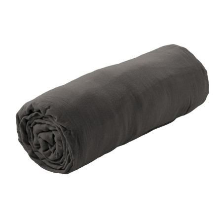Drap Housse 160x200cm Gaze de Coton Granit - OUREO