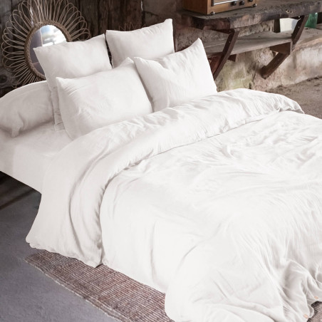 Drap Housse 180x200cm Gaze de Coton Chantilly - OUREO