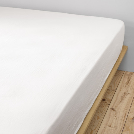 Drap Housse 160x200cm Gaze de Coton Chantilly - OUREO