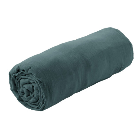 Drap Housse 90x190cm Gaze de Coton Canard - OUREO