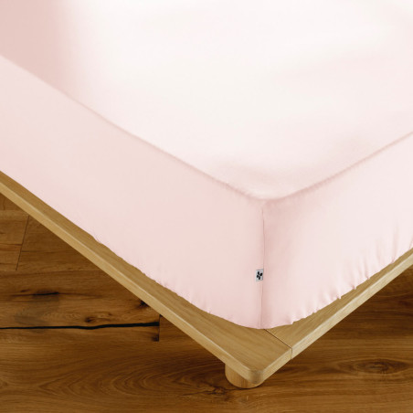 Drap Housse 200x200cm Coton Barbe à papa - SAMIR