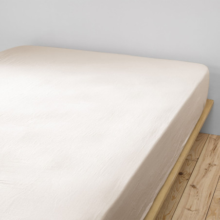 Drap Housse 180x200cm Gaze de Coton Pampa - OUREO
