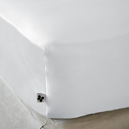 Drap Housse 140x190 cm Viscose de Bambou Chantilly - ALAE