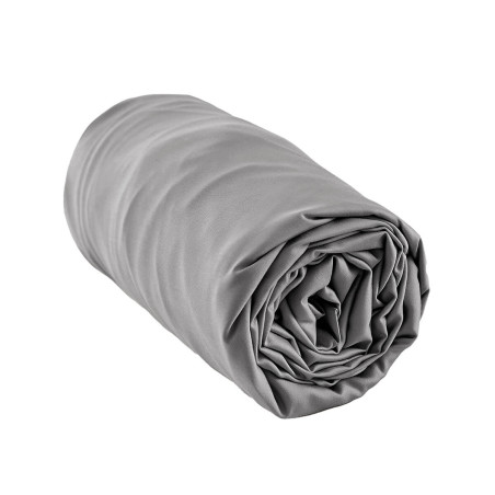 Drap housse 180x200cm viscose de bambou granit - ALAE