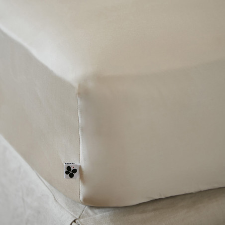 Drap housse 160x200 cm 100 % viscose de bambou Pampa - ALAE