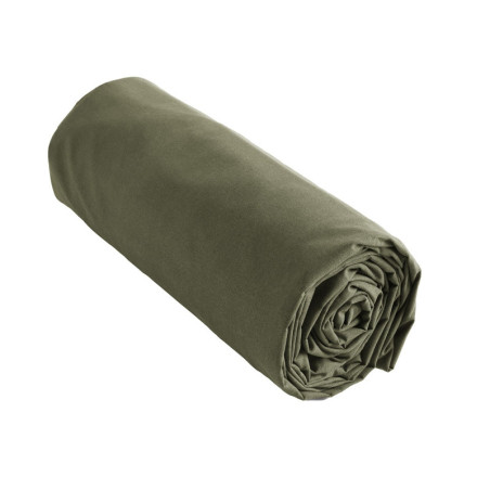 Drap Housse 90x200cm Coton Coloris Romarin - SAMIR
