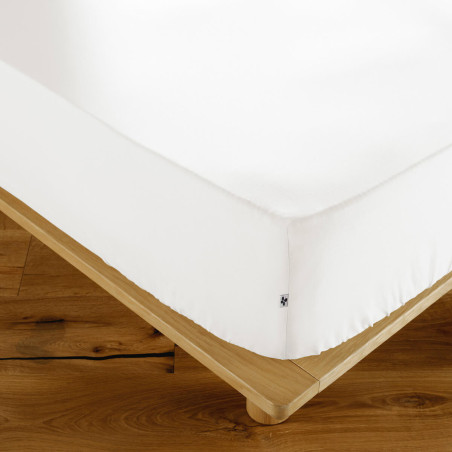 Drap Housse 140x200 cm Coton Coloris Coco - SAMIR