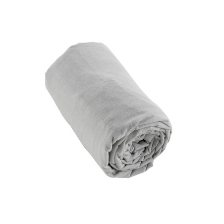 Drap Housse 180x200cm Flanelle de Coton Brume - HEDRA