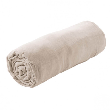 Drap Housse 140x200cm Gaze de Coton Pampa - OUREO