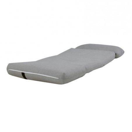Chauffeuse convertible multipositions tissu gris chiné - BAKARYOR
