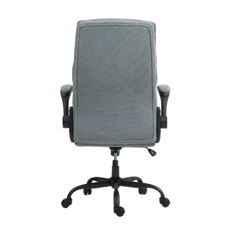 Fauteuil de bureau réglable et inclinable en tissu gris - SUMMITOR