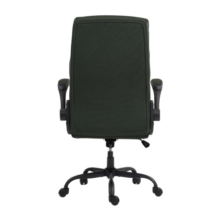 Fauteuil de bureau réglable et inclinable en tissu noir - SUMMITOR