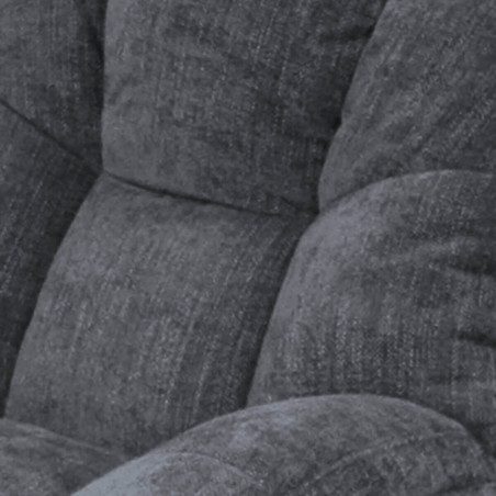Fauteuil pivotant en tissu polyester gris - NOMIA