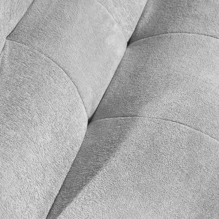 Canapé 2 places mousse polyuréthane tissu polyester gris - BLOWOR