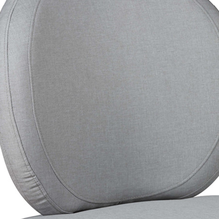 Fauteuil Crapaud Tissu Gris Souris - SIMAKAN