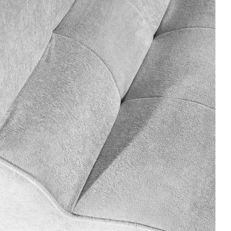 Fauteuil en mousse polyuréthane et tissu polyester gris - BLOWOR