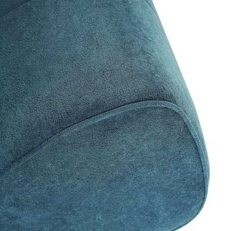 Fauteuil en mousse polyuréthane et tissu polyester bleu - BLOWOR