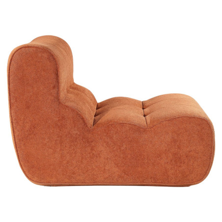 Fauteuil en mousse polyuréthane et tissu polyester orange - BLOWOR