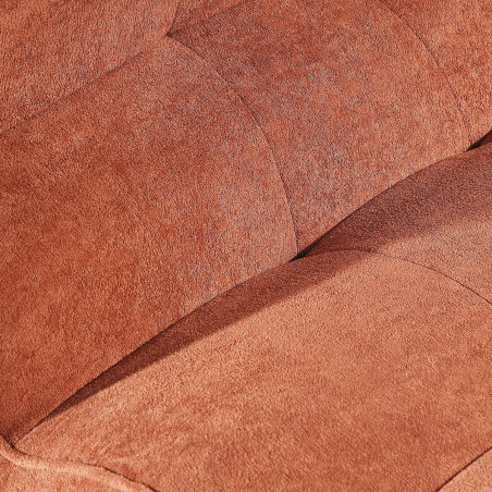 Fauteuil en mousse polyuréthane et tissu polyester orange - BLOWOR