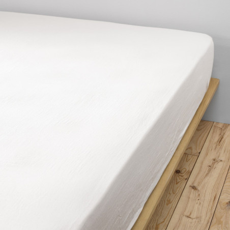 Drap Housse 90x190cm Gaze de Coton Chantilly - OUREO