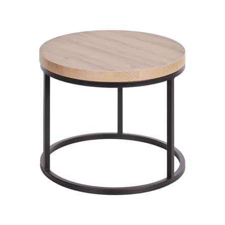 Table basse gigogne aspect bois finition French Oak - FRANKA