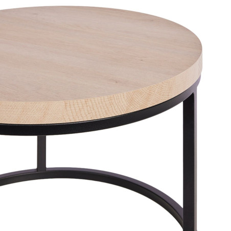 Table basse gigogne aspect bois finition urban oak- BRIDGAR