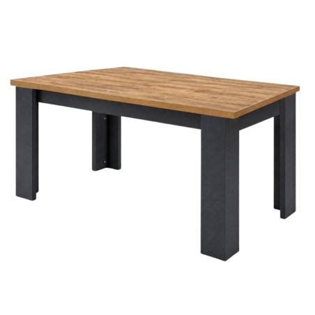 Table allongeable 180/230 aspect bois Denver pieds anthracite - ORYA