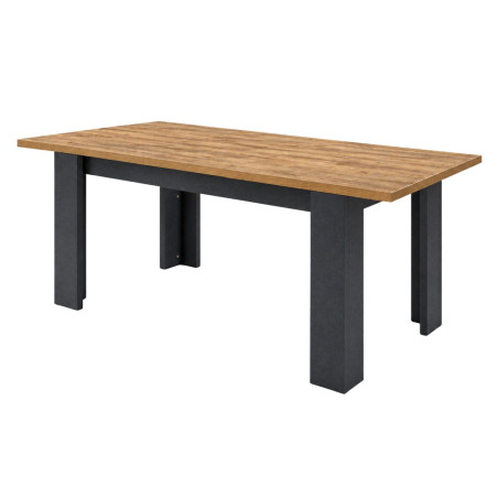 Table allongeable 180/230 aspect bois Denver pieds anthracite - ORYA