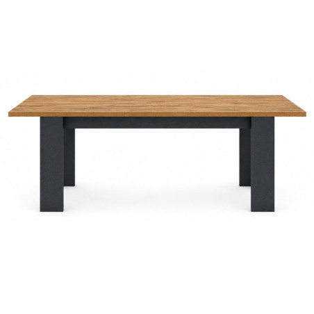 Table allongeable 180/230 aspect bois Denver pieds anthracite - ORYA
